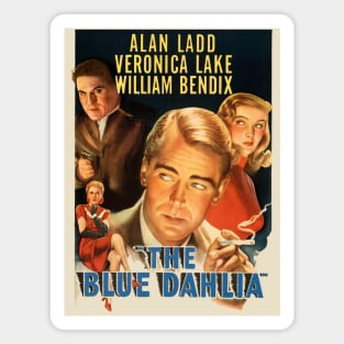 Blue Dahlia Movie Poster Magnet